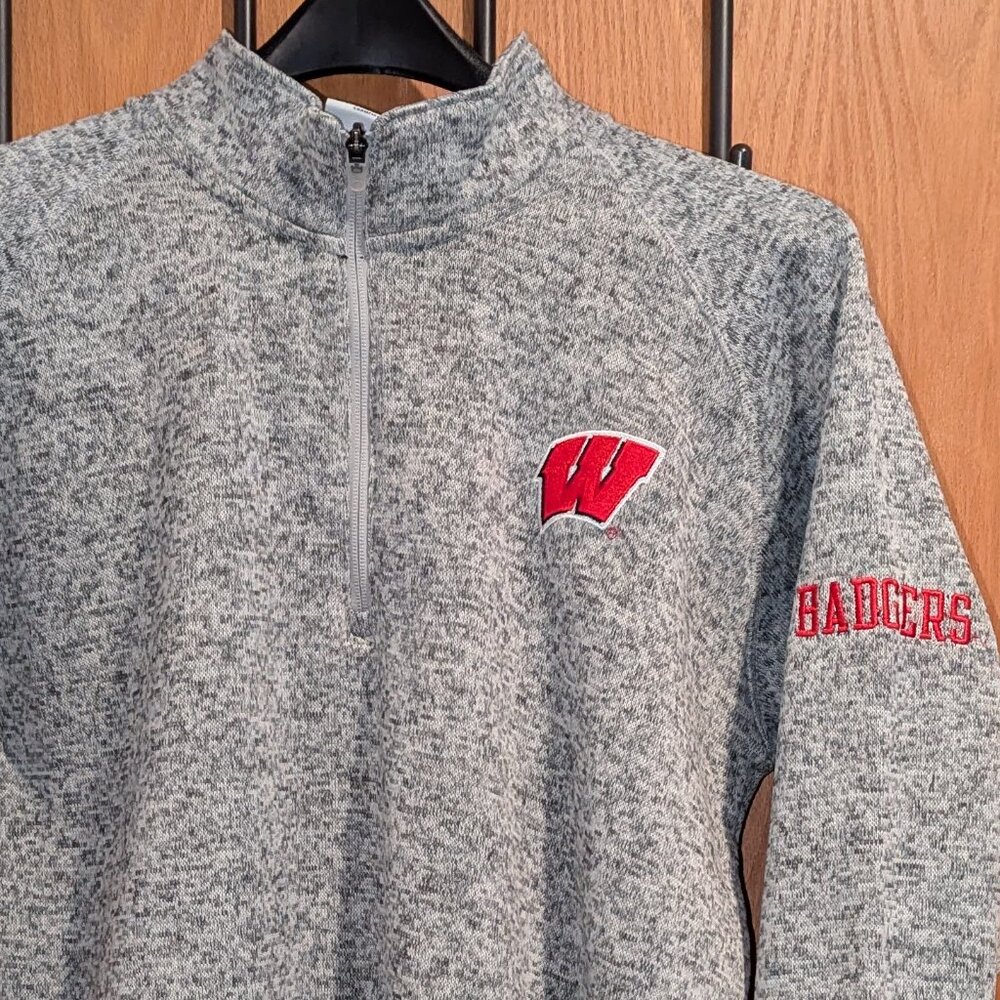 Champion Wisconsin Badgers Arctic Fleece 1/4 Zip Pullover